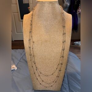 Elegant Gold Multi-Layer Necklace